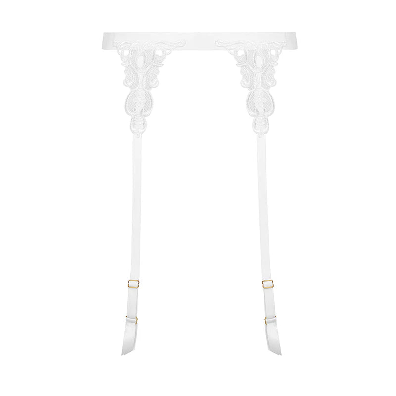 Pas do pończoch Lea biały