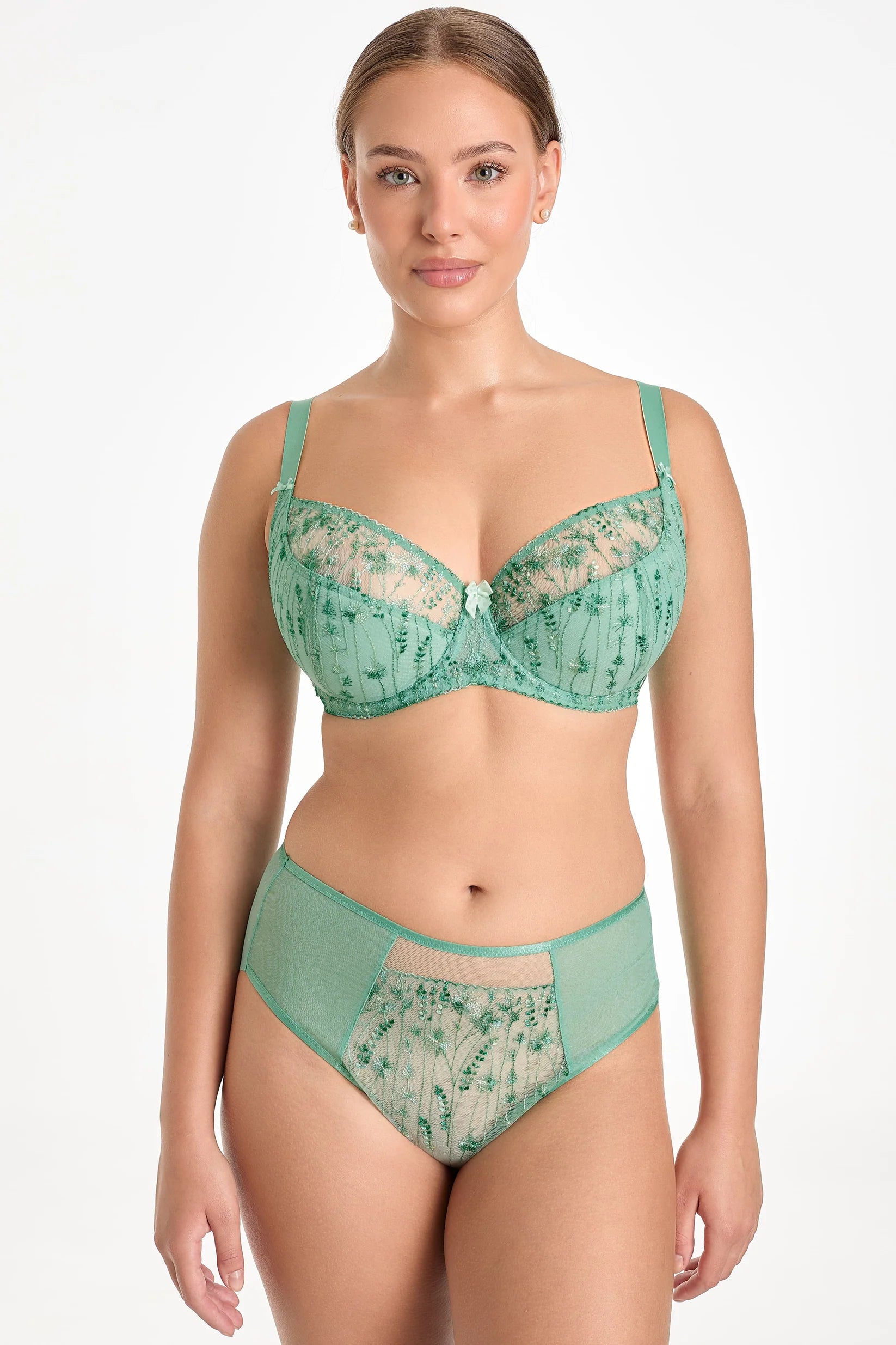 Majtki Sovana zielony wysoki stan