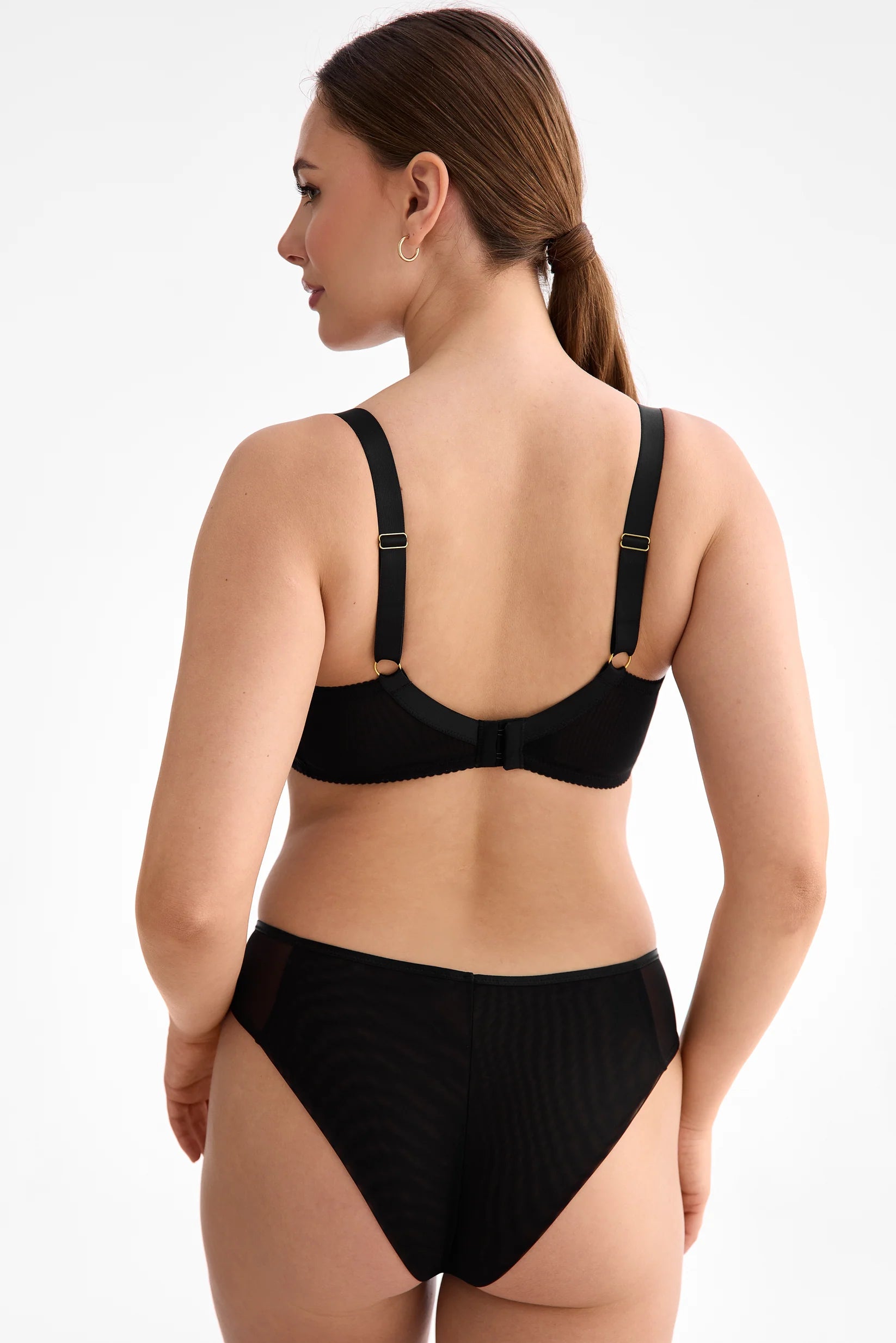 Biustonosz Fiora czarny semi-soft